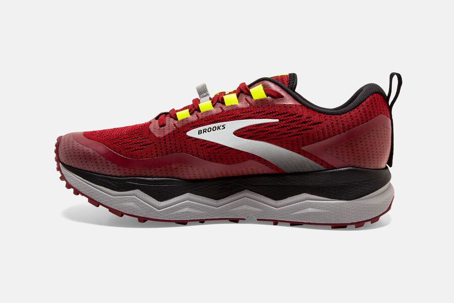 Brooks Caldera 5 Trail Loopschoenen Heren - Rood/Zilver/Zwart - 153264JPD